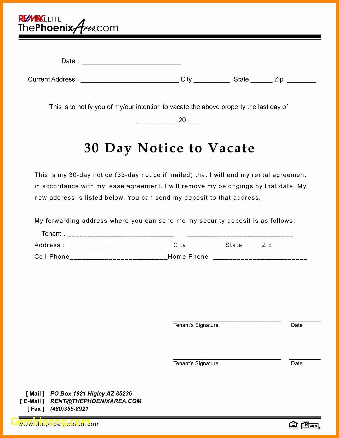 30 Day Eviction Notice Template New Template for 30 Day Notice Free Printable Eviction south