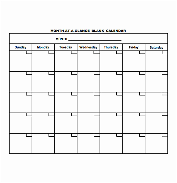 Blank Monthly Calendar Template Pdf Inspirational Blank Calendar Template 15 Download Free Docements In Pdf