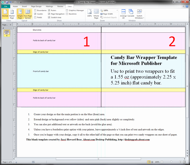 candy bar wrapper template microsoft word