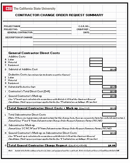 Construction Change order form Beautiful 3 Construction Change order Templates