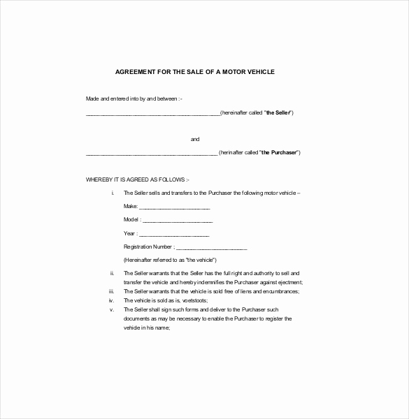 Contract for Selling A Car Fresh Sales Agreement Template 28 Word Pdf Google Docs
