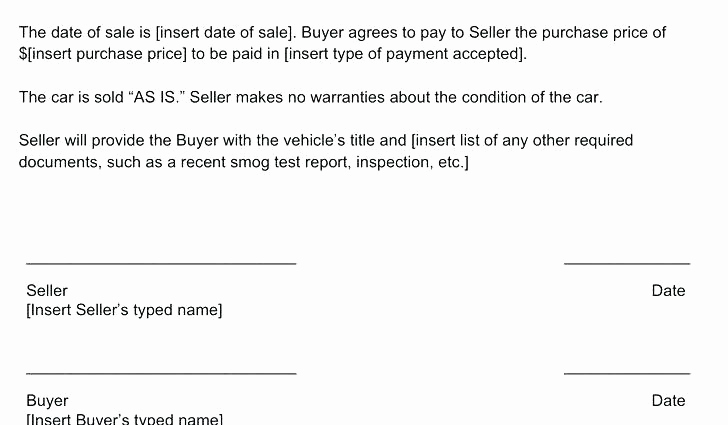 Contract for Selling A Car Inspirational How to Write A Contract for Selling A Car Hashtag Bg