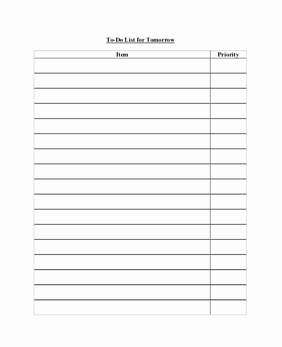 Daily to Do List Template Best Of 7 Daily to Do List Template for Word Tioru