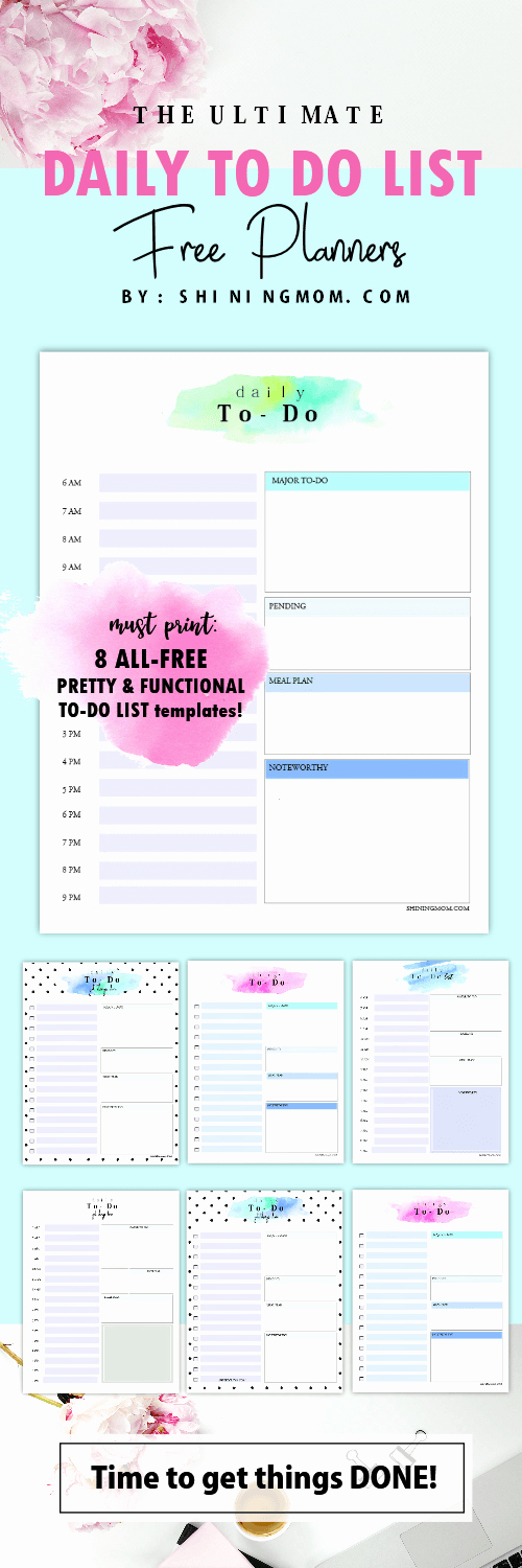 Daily to Do List Template Luxury Printable Daily to Do List Template to Get Things Done