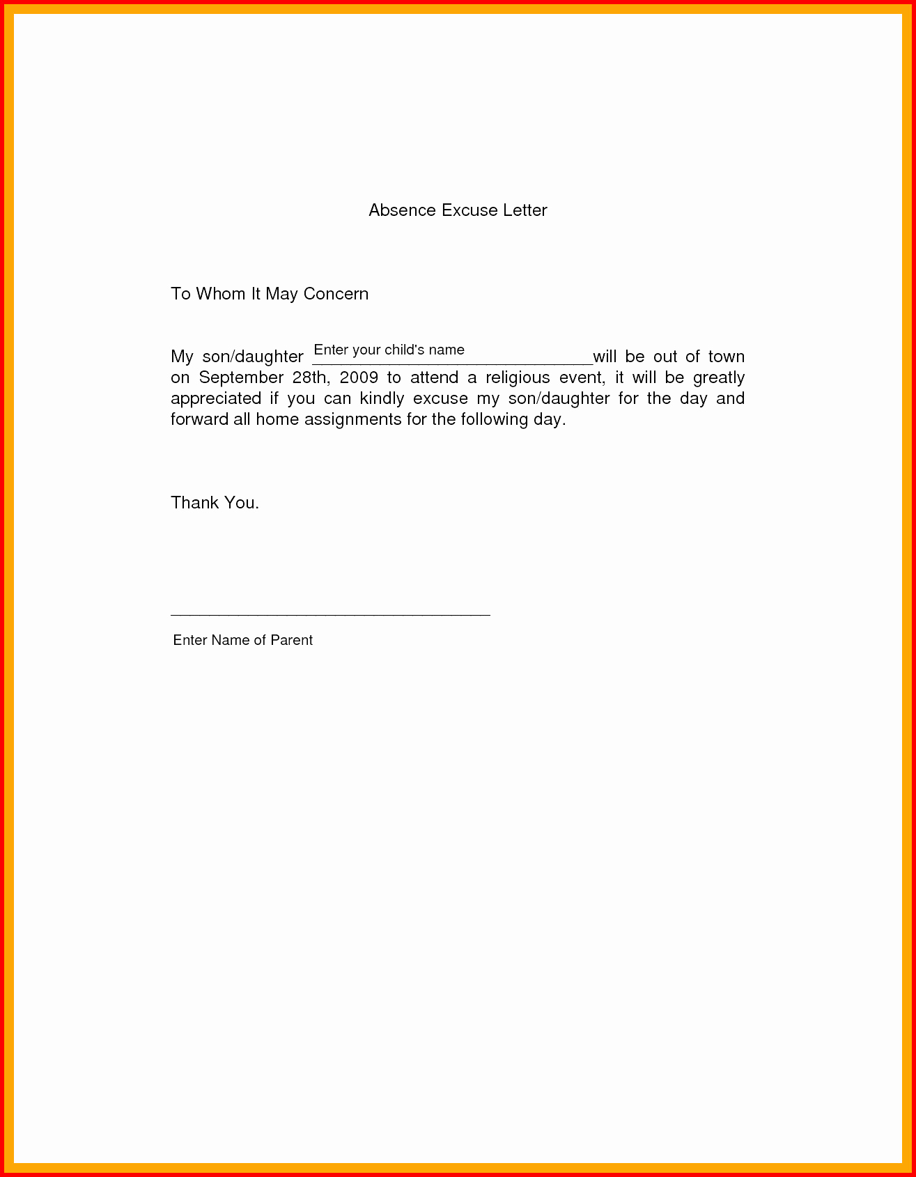 30 Excuse Note For School Tate Publishing News