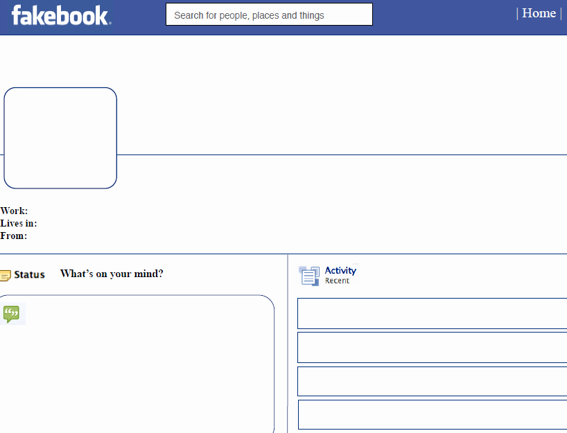 Facebook Template for Students Fresh Blank Template