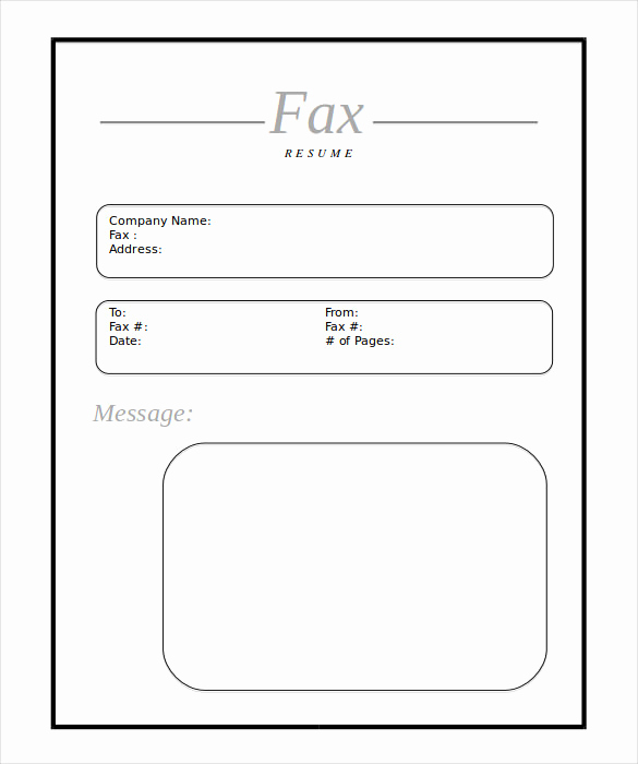 Fax Cover Sheet Template Word Luxury Blank Fax Cover Sheet 9 Free Word Pdf Documents