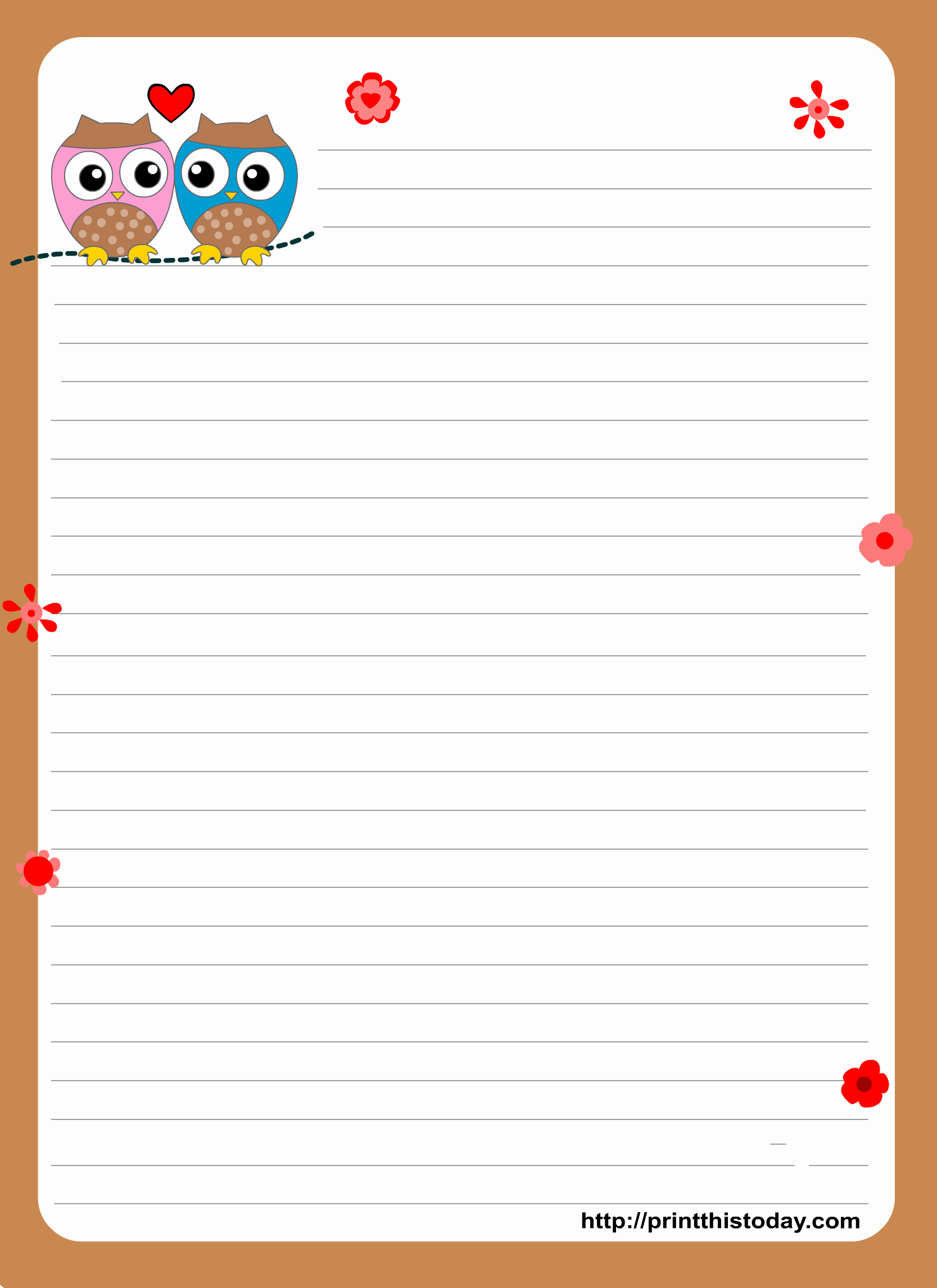 Free Printable Lined Paper Beautiful 1000 Images About Free Printable Stationary On Pinterest