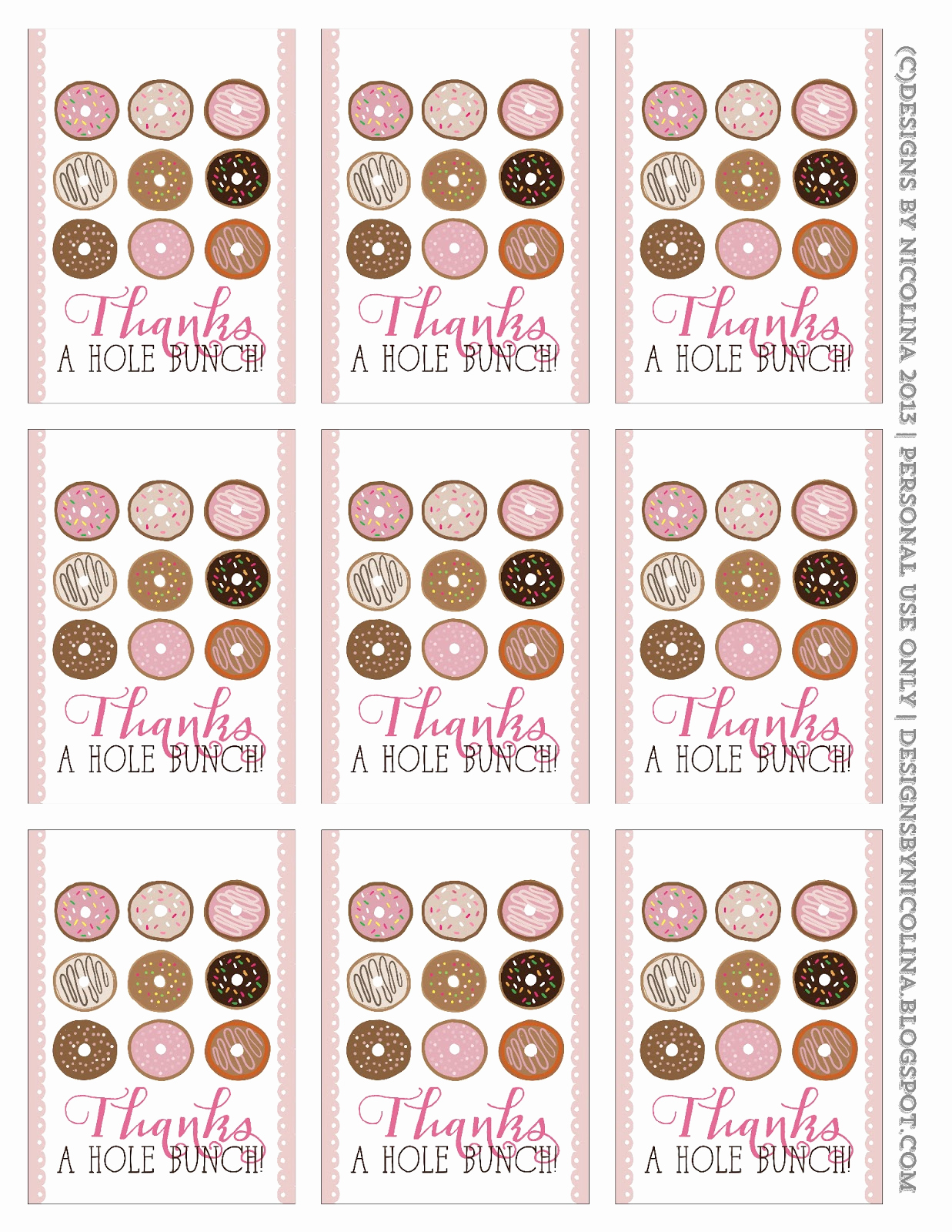 Free Printable Thank You Tags Elegant Designs by Nicolina Tip Tuesday 17 Saying Thank You