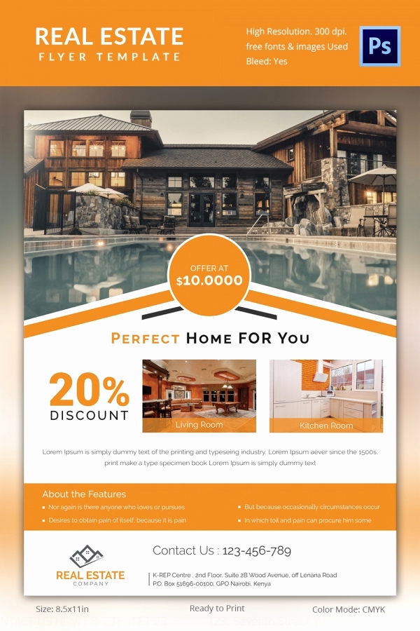 Free Real Estate Templates Elegant Real Estate Flyer Template 37 Free Psd Ai Vector Eps