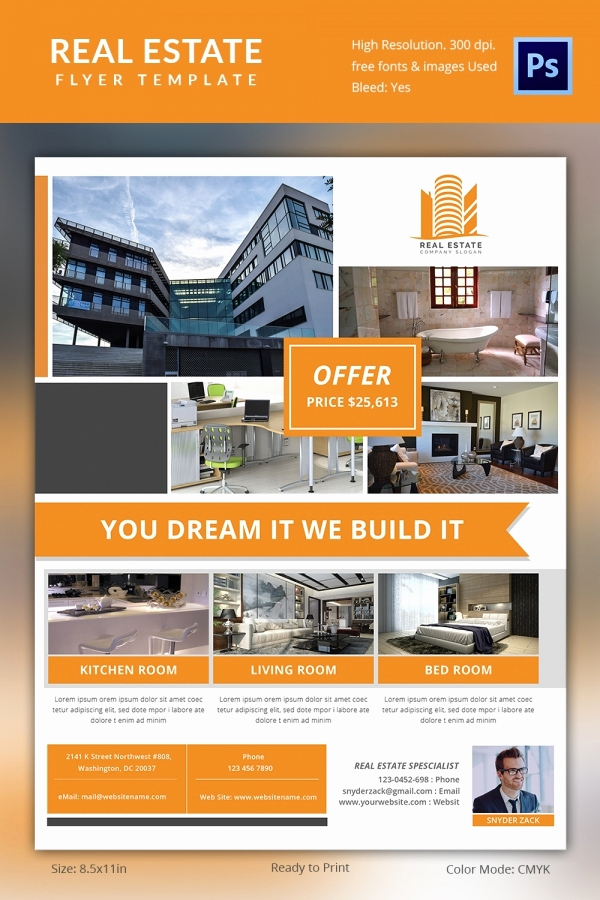 Free Real Estate Templates Unique Real Estate Flyer Template 37 Free Psd Ai Vector Eps