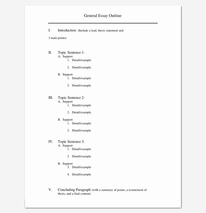 How to Outline An Essay Best Of Blank Outline Template 11 Examples and formats for