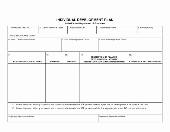 Individual Development Plan Template Awesome Individual Development Plan Template Word Google Search