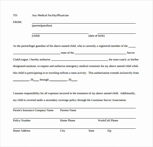 Medical Consent form Template Best Of Medical Consent form Example 10 Download Free Documents