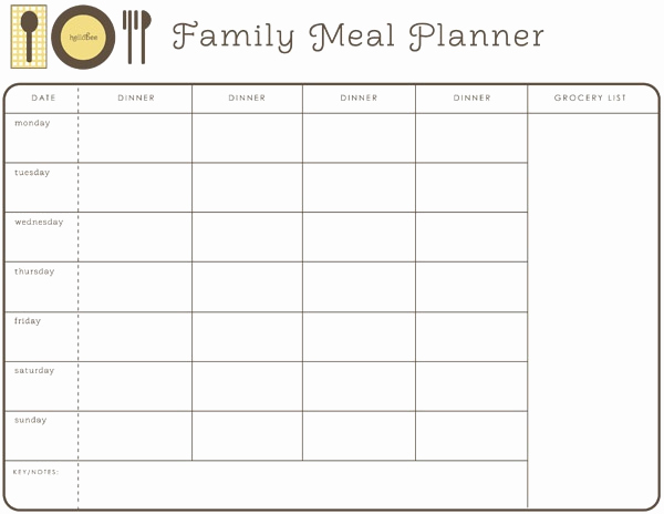 Monthly Meal Planner Template New Monthly Meal Planner Free Printable Meal Planning