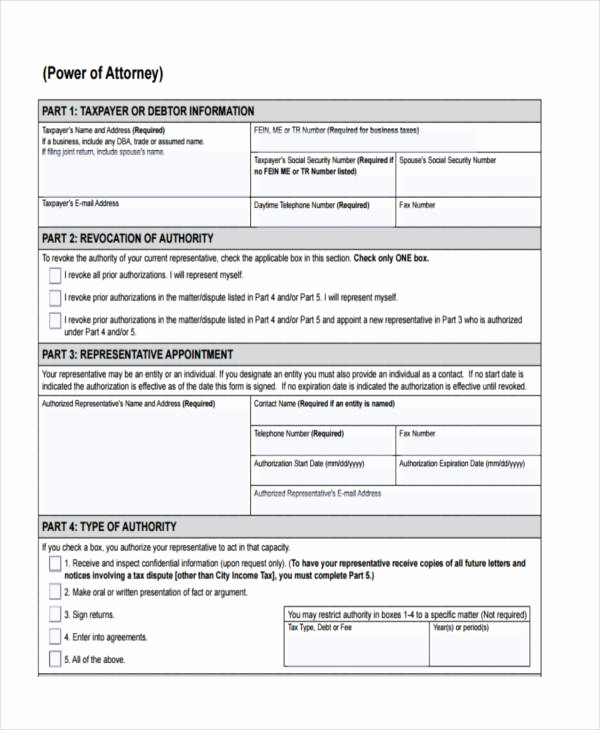 Printable Power Of attorney Unique 24 Printable Power Of attorney forms