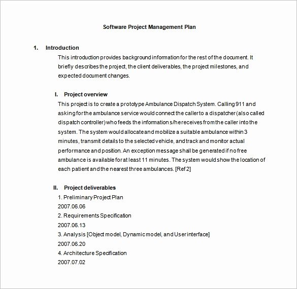 Project Management Plan Example New Project Management Plan Template 11 Free Word Pdf