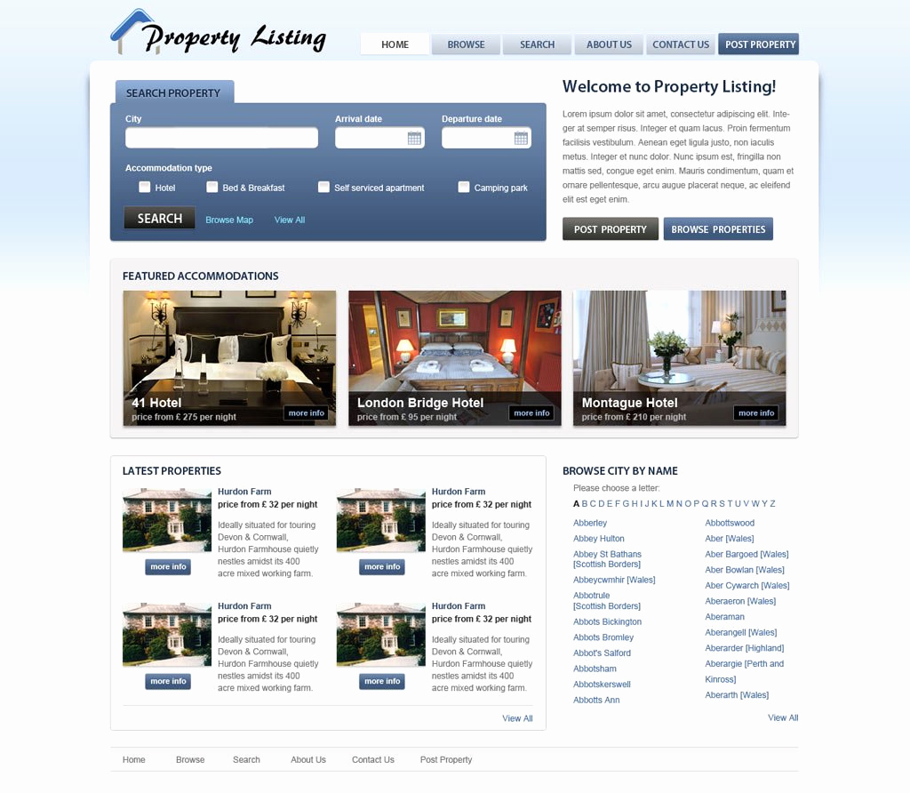 Real Estate Website Templates Fresh Real Estate Website Template
