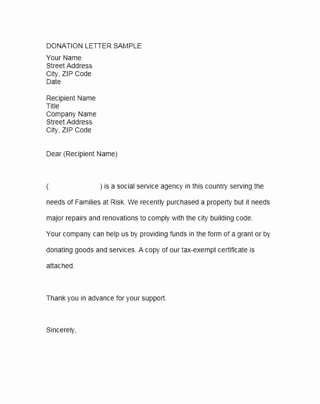 Sample Letters asking for Donations Best Of 43 Free Donation Request Letters &amp; forms Template Lab