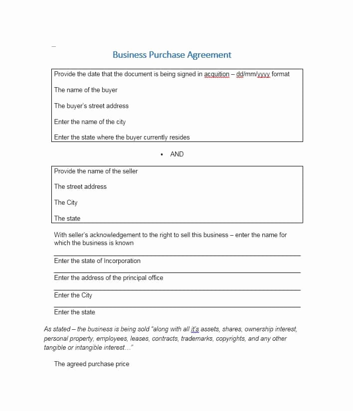 Simple Real Estate Contract New 37 Simple Purchase Agreement Templates [real Estate Business]
