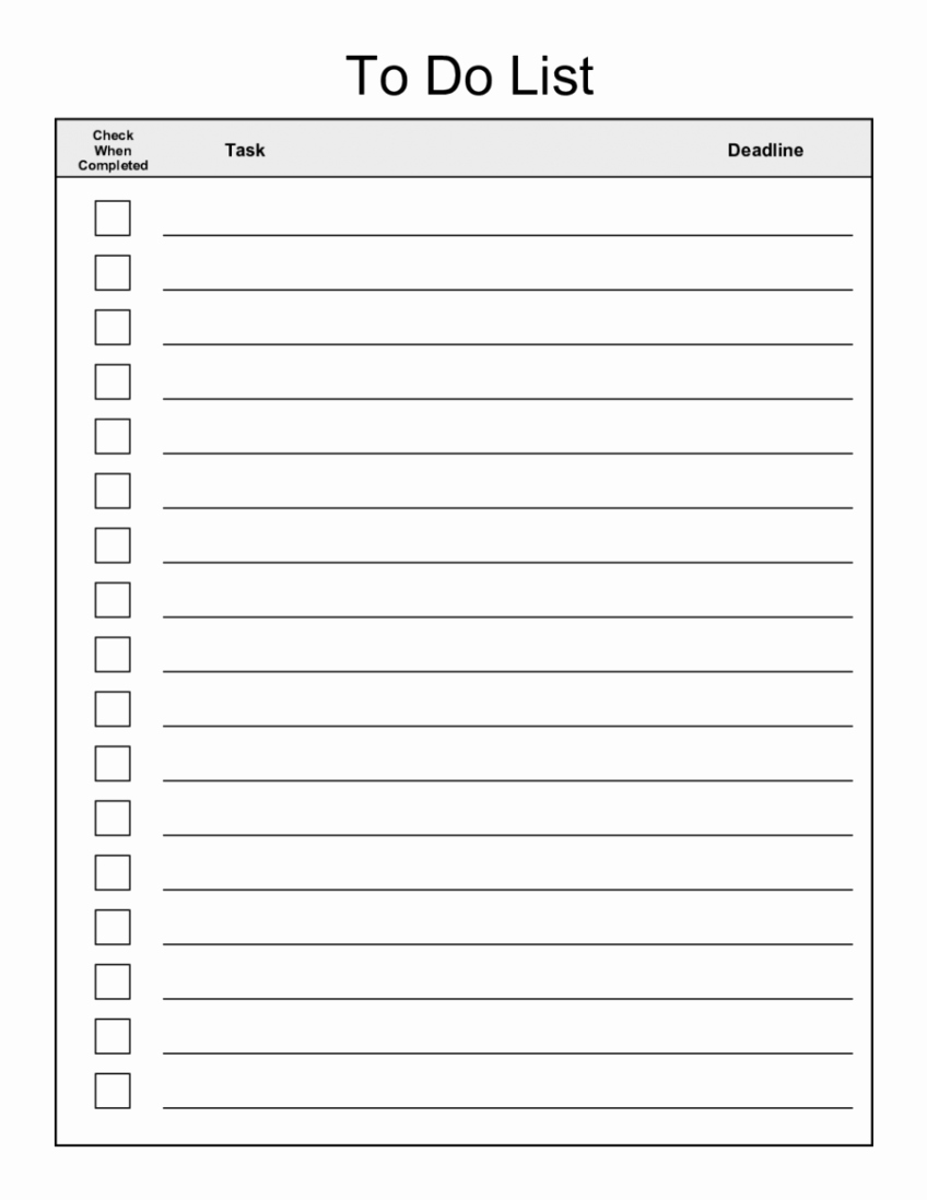 To Do List Template Word Beautiful Task Management Template Worksheet Calendar Printable