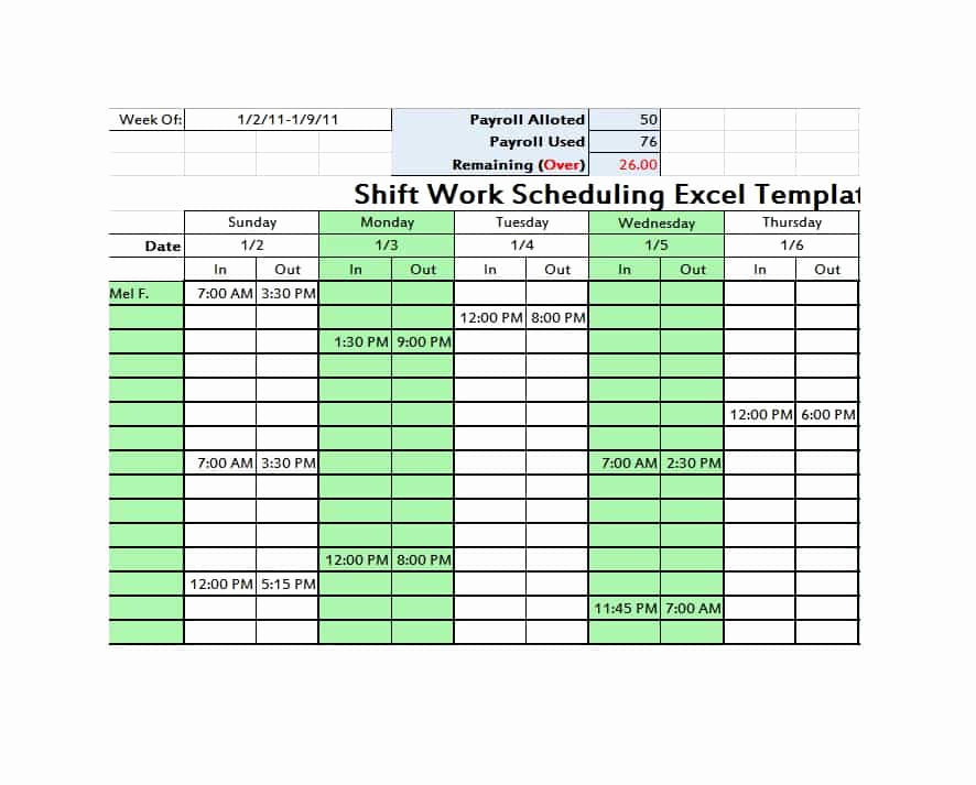 12 Hour Shift Schedule Inspirational 14 Dupont Shift Schedule Templats for Any Pany [free]