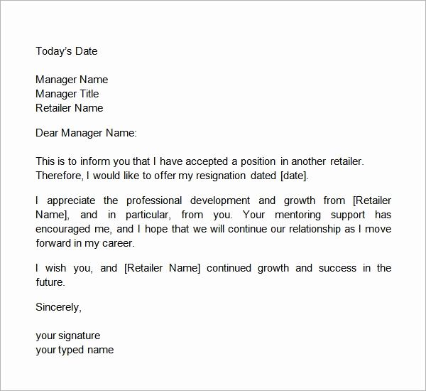 2 Week Notice Letter Template Fresh Two Weeks Notice Letter 12 Download Free Documents In Word