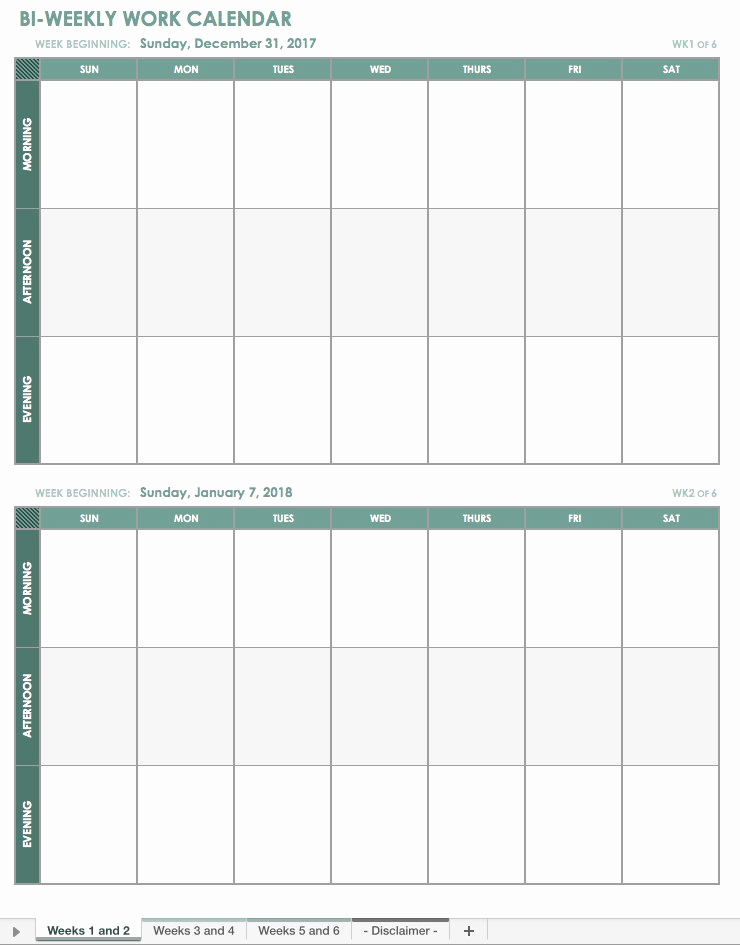 2019 Biweekly Payroll Calendar Template Unique Free Excel Calendar Templates