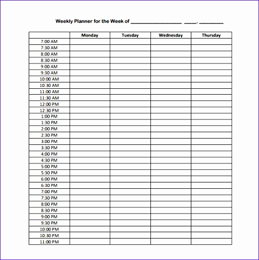 24 Hour Schedule Template Best Of 7 Excel 24 Hour Schedule Template Exceltemplates