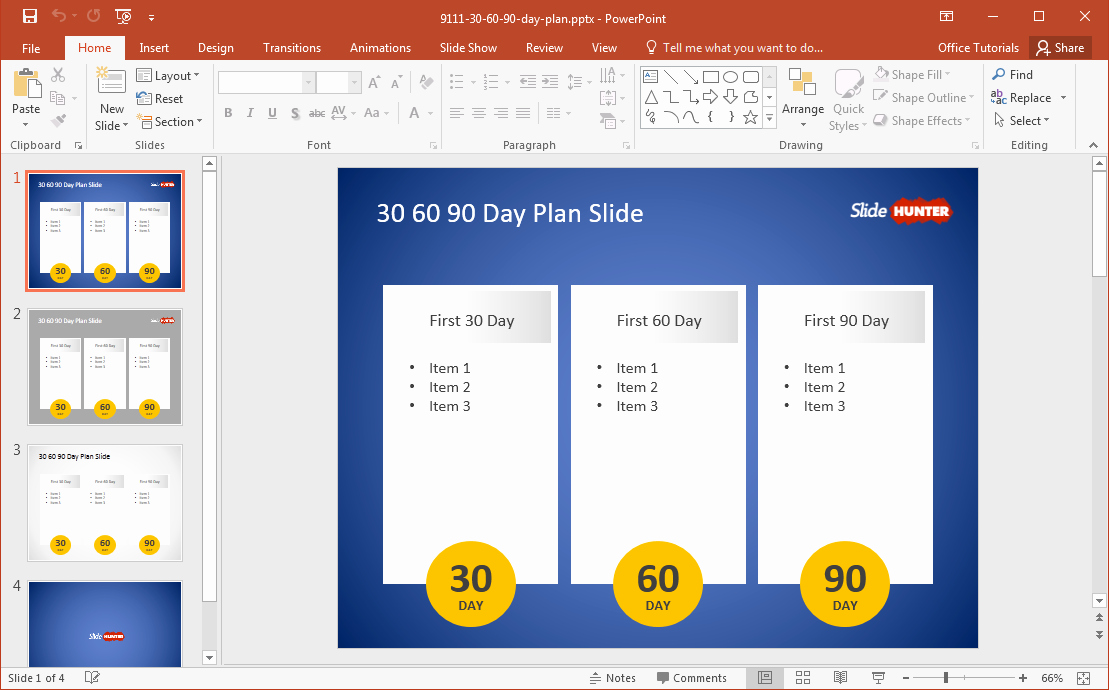 30 60 90 Plan Template Lovely Free 30 60 90 Day Plan Powerpoint Template