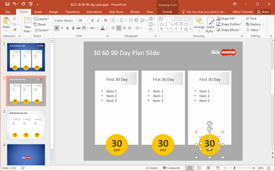 30 60 90 Plan Templates Awesome Free 30 60 90 Day Plan Powerpoint Template