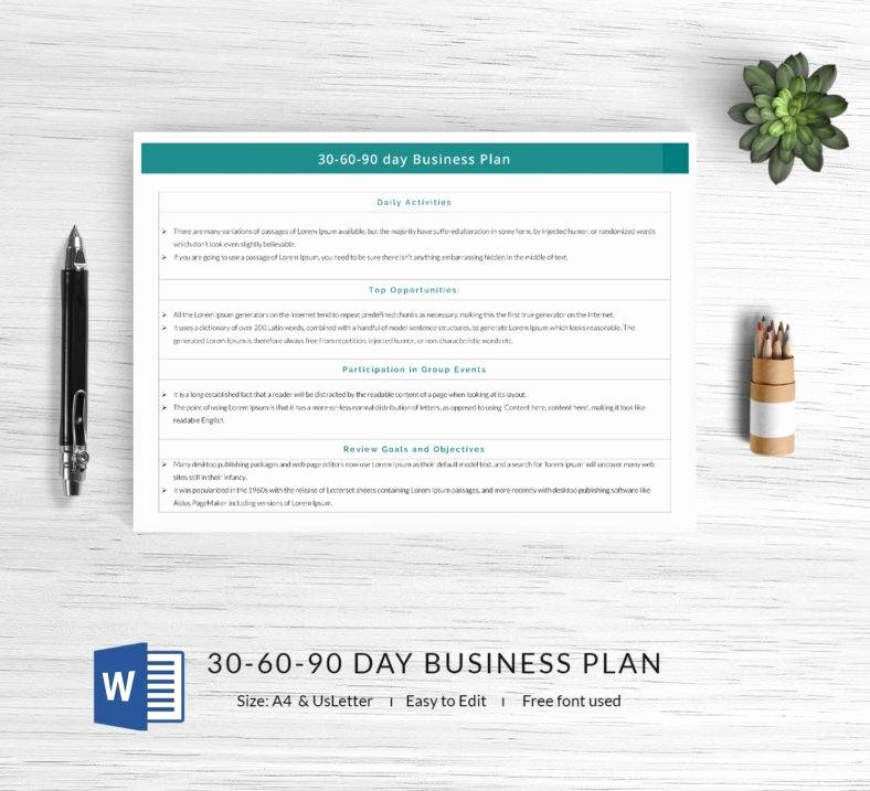 30 60 90 Plan Templates Inspirational 12 Free 30 60 90 Day Plan Templates In Word