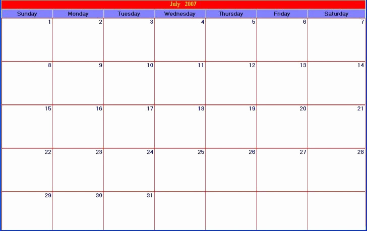 30 Day Calendar Template Best Of 30 Day Calendar Wevo