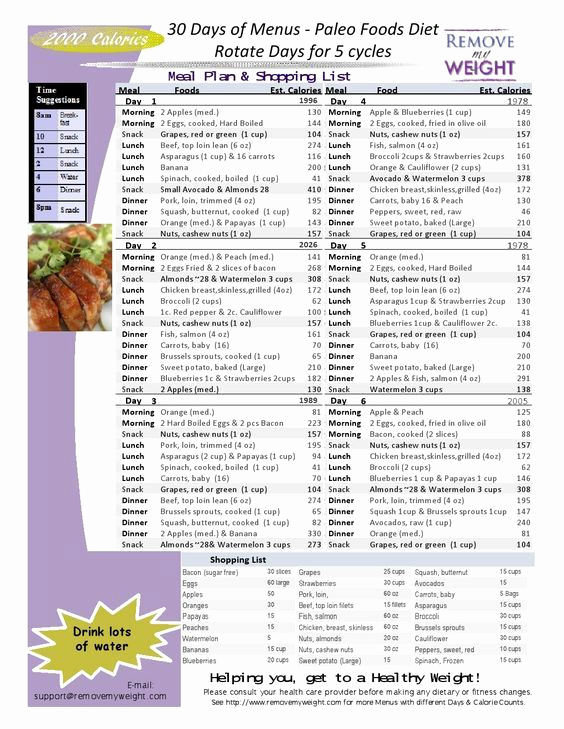 30 Day Diet Meal Plan Lovely 1000 Ideas About 2000 Calorie Meal Plan On Pinterest