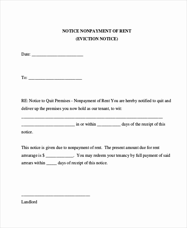30 Day Eviction Notice form New 30 Day Eviction Notice form Etame Mibawa
