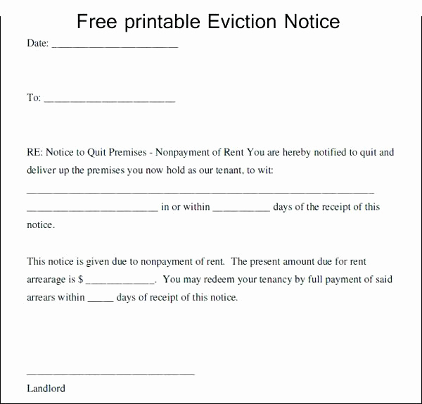 30 Day Eviction Notice Pdf Elegant 14 30 Day Eviction Notice Pdf