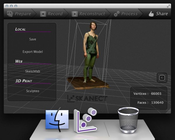 3d software for Mac Elegant Color 3d Scanning with the Kinect Arrives for the Mac