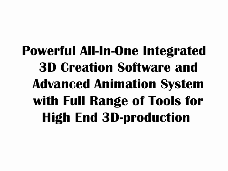 3d software for Mac Luxury 3d Animation software On the Mac