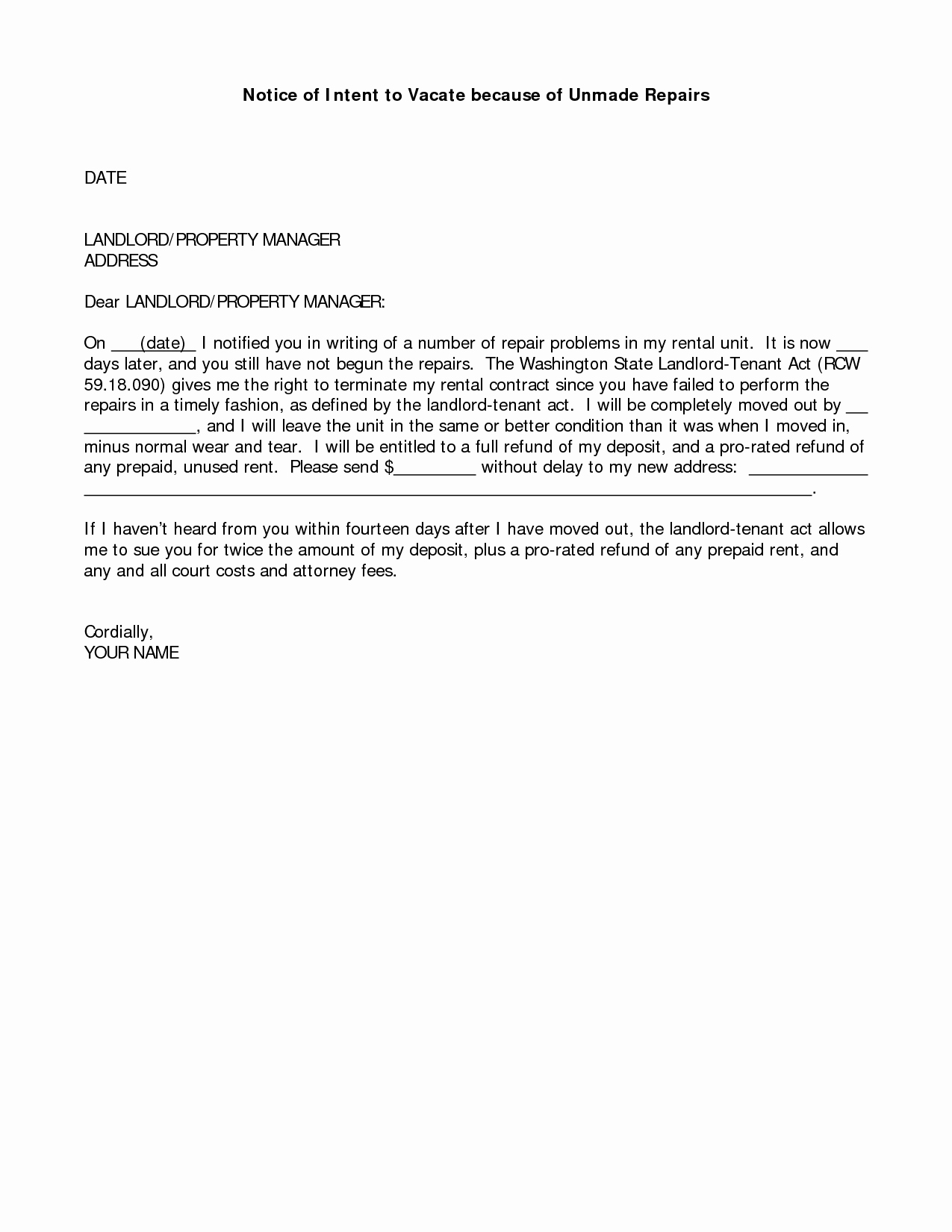60 Day Apartment Notice Letter Best Of Notice to Vacate Apartment Letter Template Samples