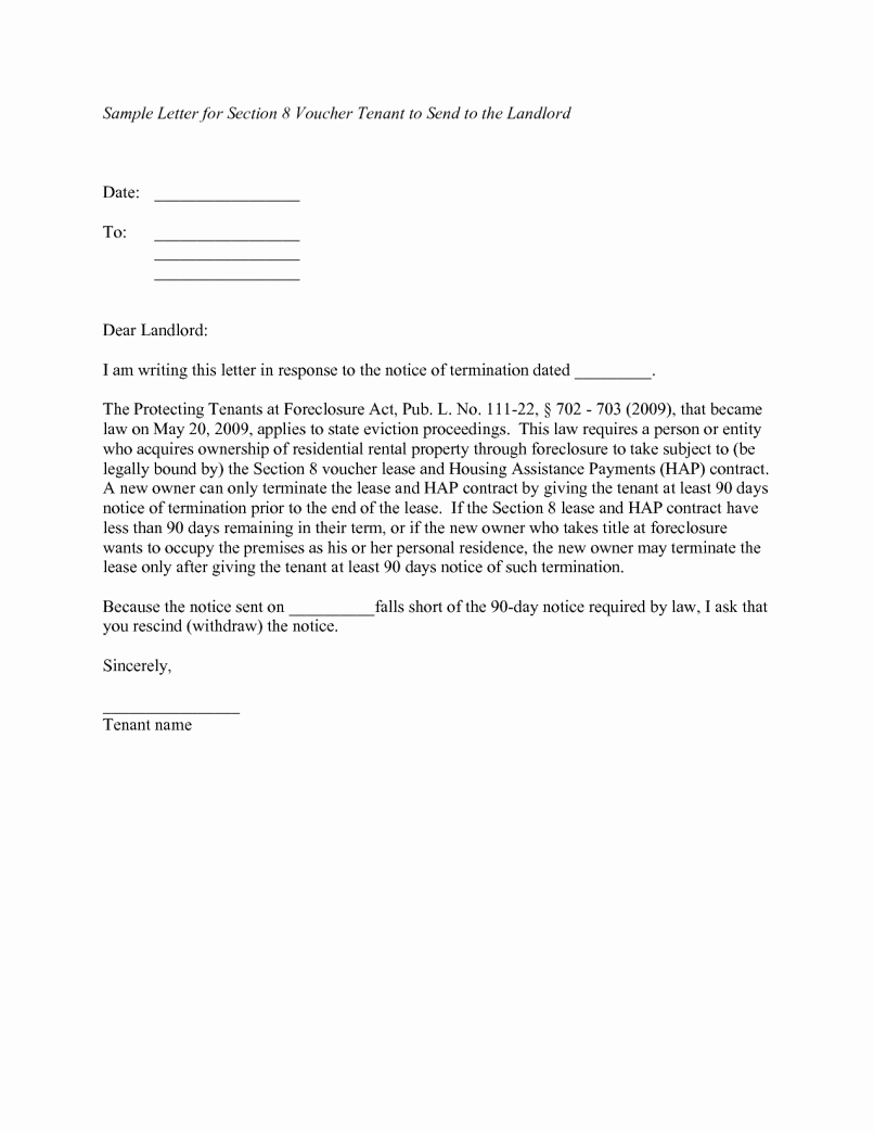 landlord notice letter to tenant template