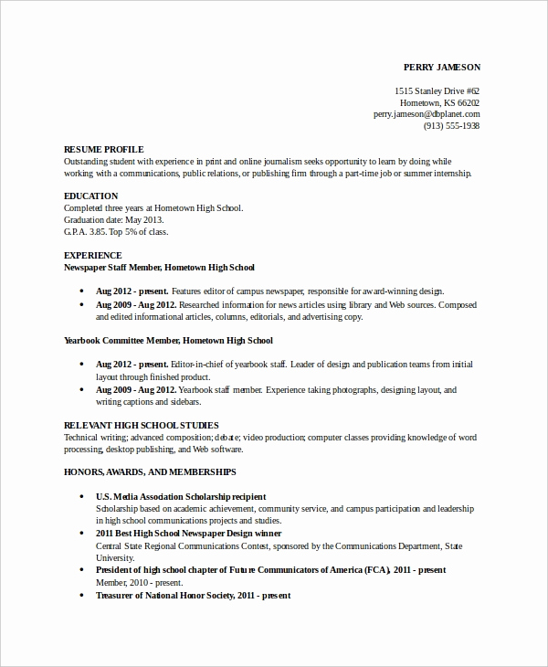 Academic Cv Template Word New Academic Resume Template 6 Free Word Pdf Document