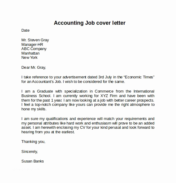 Accounting Internship Cover Letter Luxury 13 Sample Cover Letter for Internship