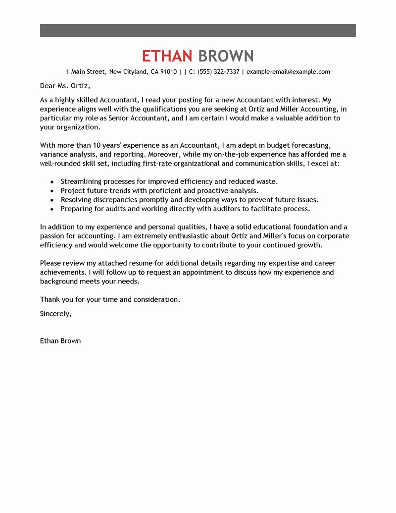 accounting internship cover letter sample