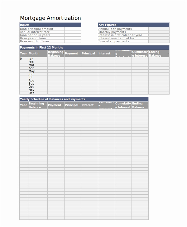 Amortization Schedule Excel Template Inspirational Excel Schedule Template 11 Free Pdf Word Download