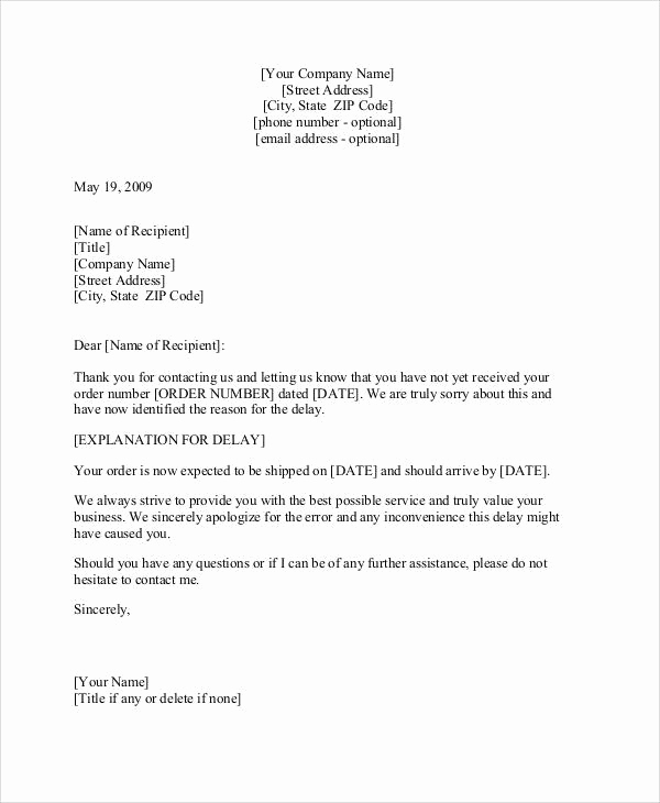 Apology Letter to Customers Elegant 37 Sample Business Letters In Pdf