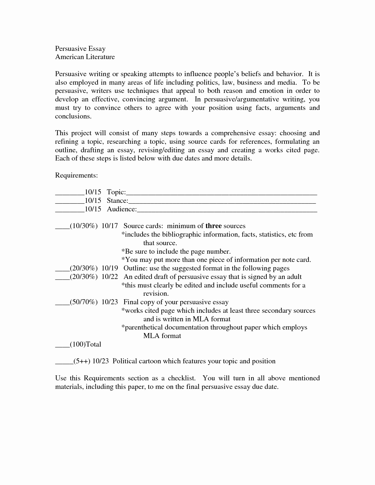 Argumentative Essay Outline Template New Essay Contest for High School Students attracts