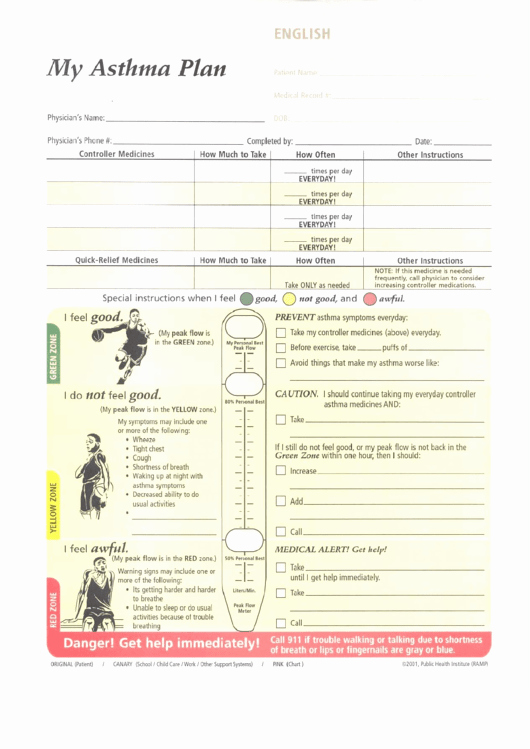 Asthma Action Plan form Awesome top 31 asthma Action Plan form Templates Free to