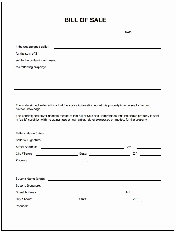 Auto Bill Of Sale Texas Beautiful Download Bill Sale form Pdf