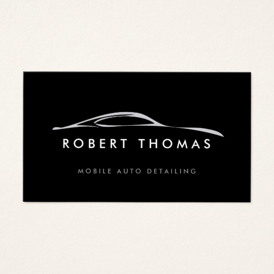 Auto Detailing Business Cards Elegant Black Auto Detailing Auto Repair Business Card