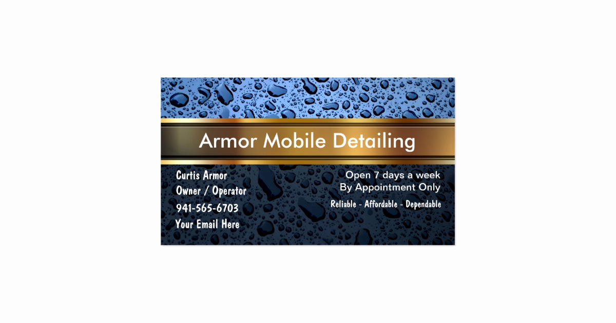Auto Detailing Business Cards Lovely Auto Detailing Business Cards